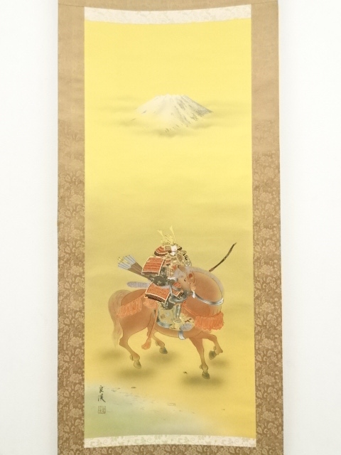 晩翠画　武士の図　絹本肉筆　掛軸　古美術　送料込み250618 晩翠画 武士の図 絹本肉筆 掛軸 古美術 送料込み250618 - メルカリ